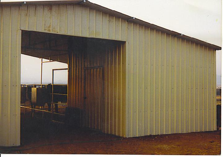 Metal Buildings, Enclosed Mare Motel/Open Air Barns, Tackrooms, Feed Sheds, Storage stalls, Hay Storage Buildings