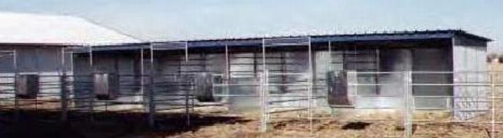 STEEL RUN IN SHEDS/LOAFING SHEDS